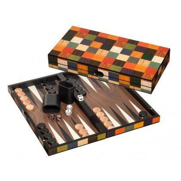 Backgammon Koffer, medium, Fourni